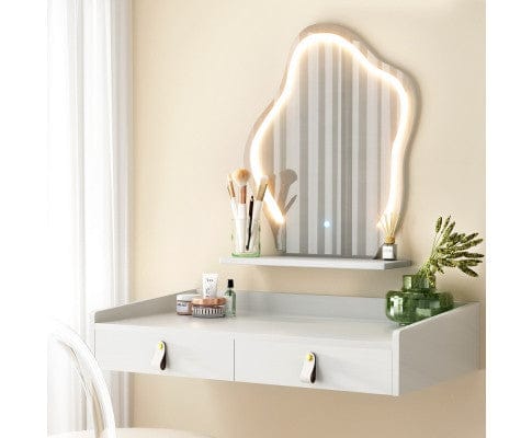 Artiss Dressing Table Dressing Table Floating LED White Daphne