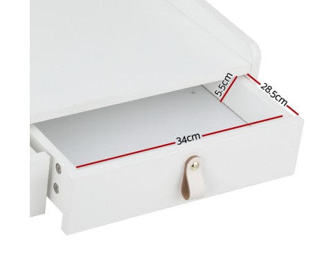 Artiss Dressing Table Dressing Table Floating LED White Daphne