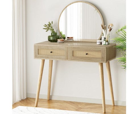 Artiss Dressing Table Dressing Table Set Rattan Frances