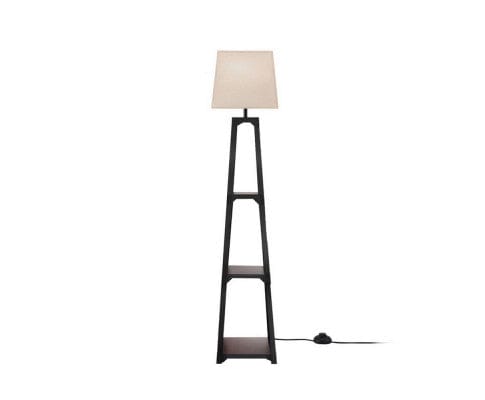 ARTISS Floor Lamp Floor Lamp 3 Tier Shelf Storage LED Light Stand Home Room Vintage White