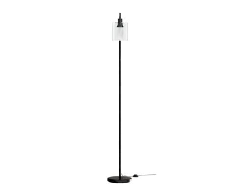 ARTISS Floor Lamp Floor Lamp Light Stand Modern Home Living Room Office Reading Glass Shade Black