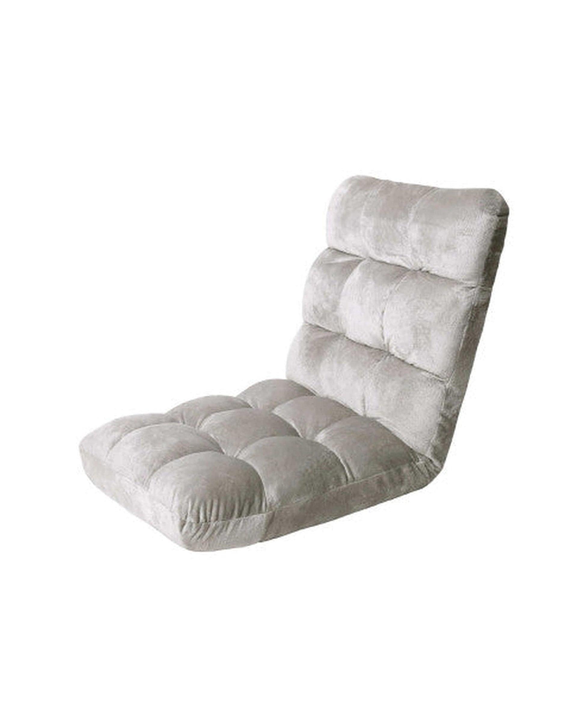 Artiss Sofa Lounge Sofa Bed Flannel Fabric Grey