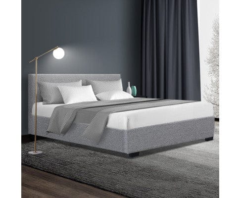 Artiss Bedframe Nino Bed Frame Fabric - Grey