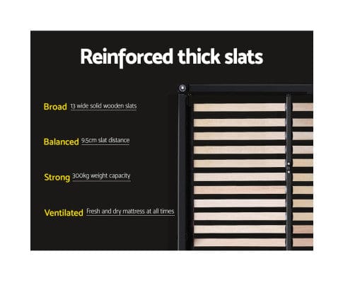 Artiss Bedframe Nino Bed Frame Fabric - Grey