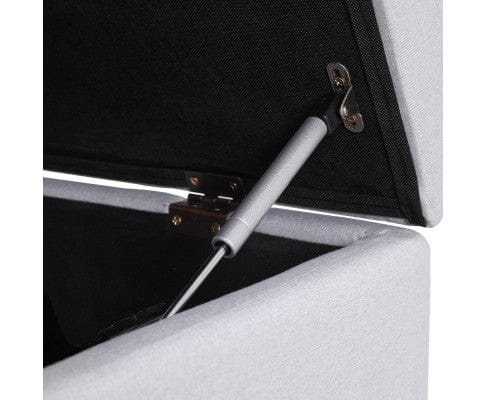 Artiss Ottoman Ottoman & Mattress Storage Sofa Bed 112cm Foldable Grey