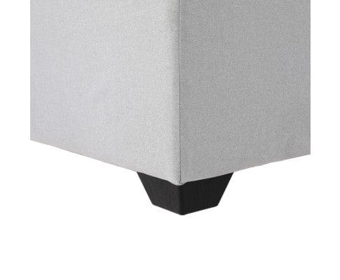 Artiss Ottoman Ottoman & Mattress Storage Sofa Bed 112cm Foldable Grey