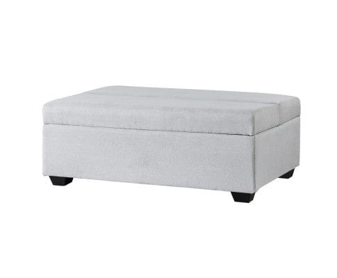 Artiss Ottoman Ottoman & Mattress Storage Sofa Bed 112cm Foldable Grey