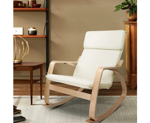 Artiss Accent Chair Rocking Armchair Bentwood Frame Aero