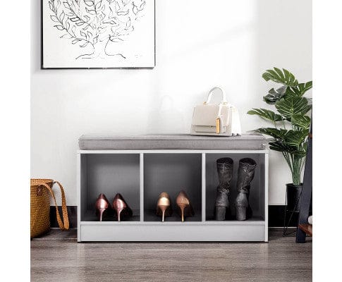 Artiss Shoe Rack Shoe Cabinet Bench Shoes Organiser Storage Rack Shelf White Box Seat