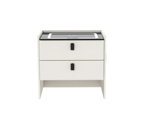 Artiss Bedside Table Smart Bedside Table Wireless Charging - BESS White