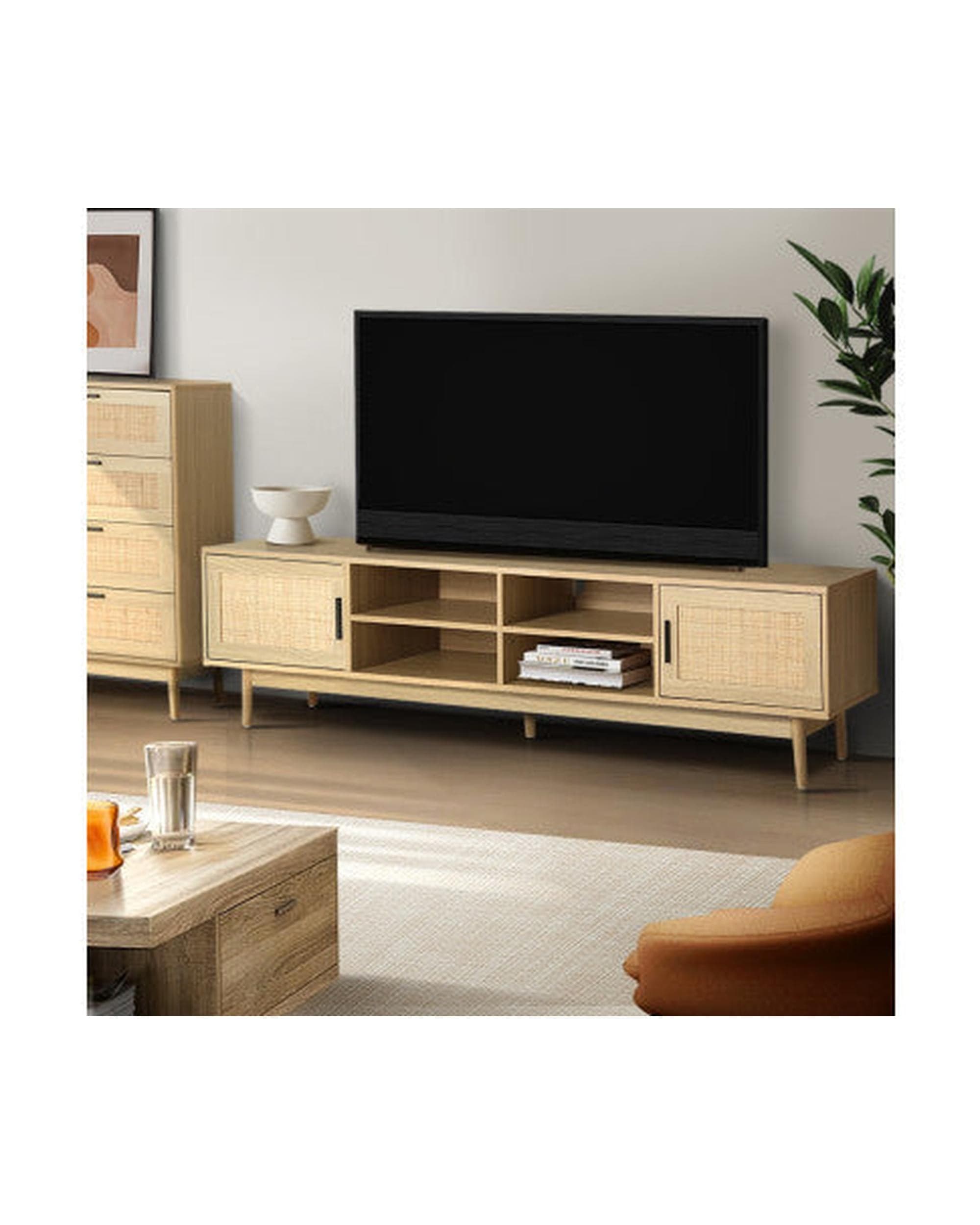 Artiss TV Unit TV Cabinet Entertainment Unit 180cm Rattan Cole