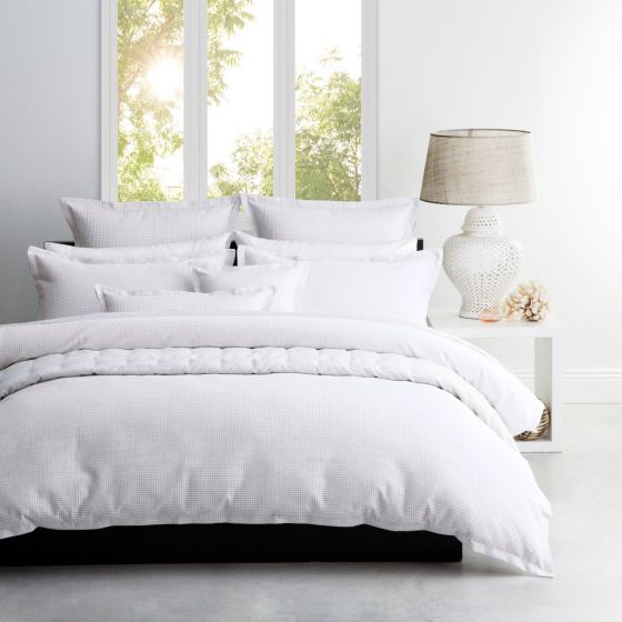 Platinum Collection ASCOT WHITE QUILT COVER SET Platinum Collection