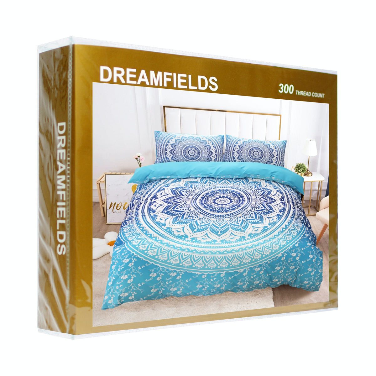 Dreamfields Bohemian Design Quilt Doona Duvet Cover Set