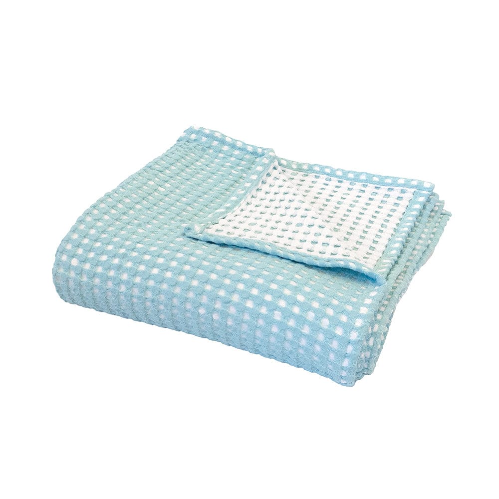 Bambury Blanket Aqua Bambury | Dora Throw