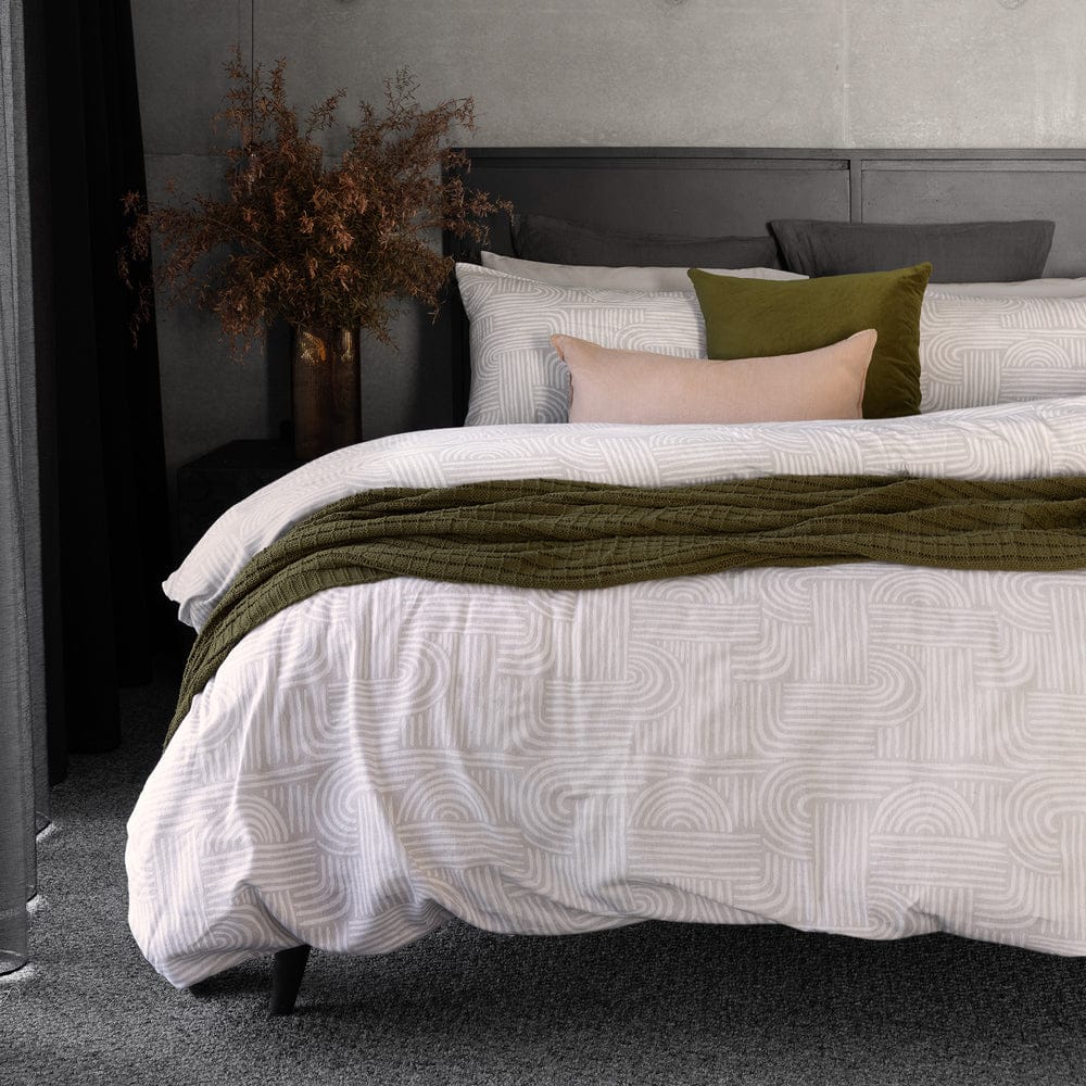 Bambury Quilt Cover Bambury Bowie Flannelette Quilt Cover Set