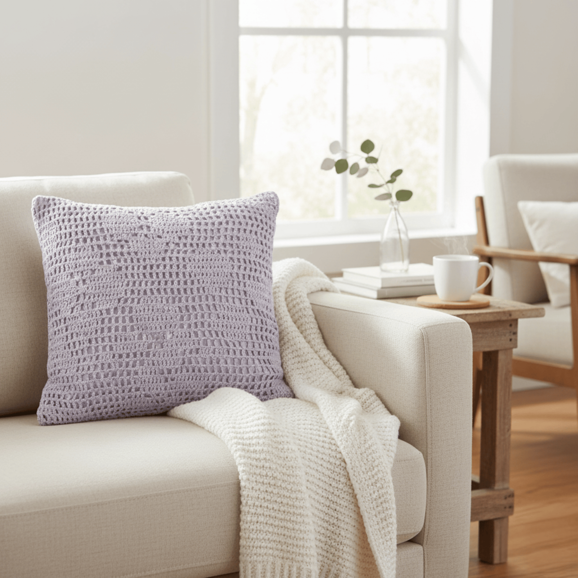 Bambury Pillows/Cushions Bambury | Callista Square Cushion Lilac