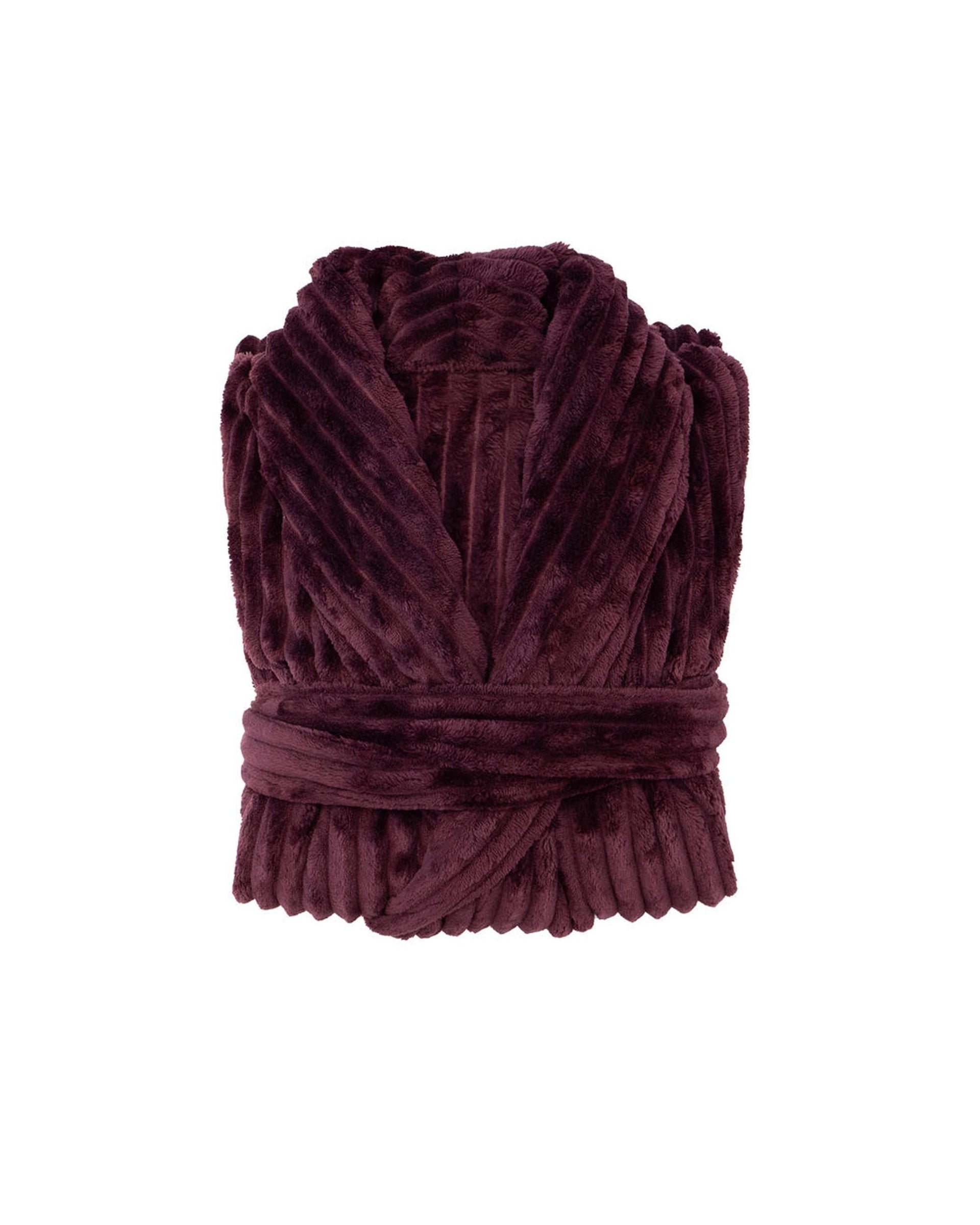 Bambury Pajamas Bambury Channel Fleece Robe Plum