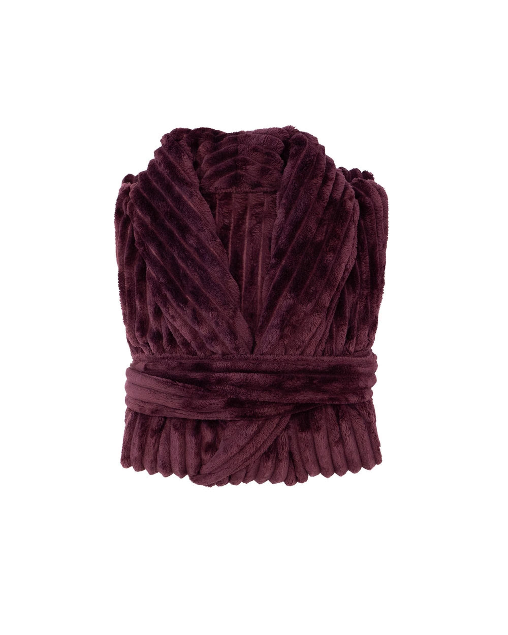 Bambury Pajamas Bambury Channel Fleece Robe Plum