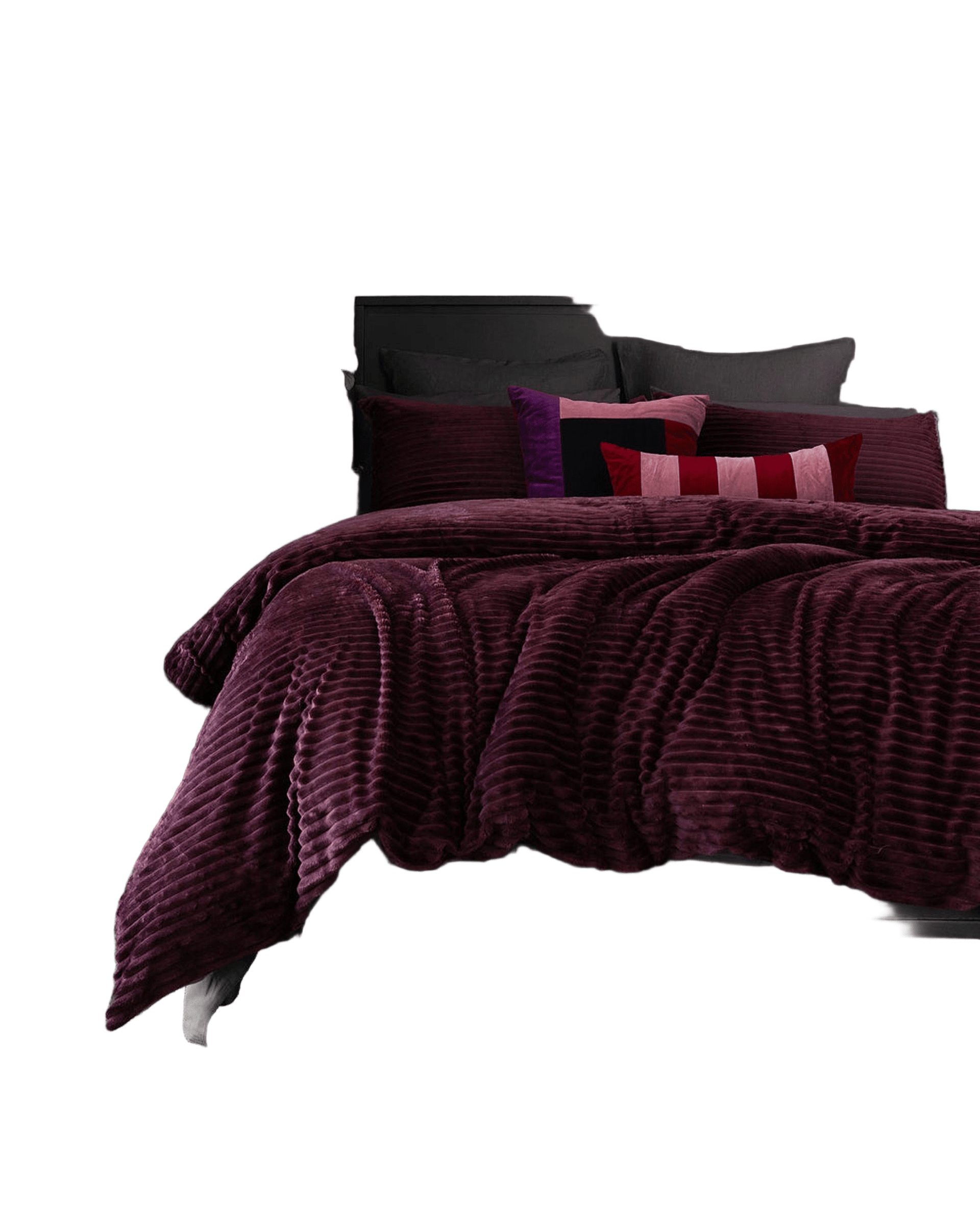 Bambury Quilt Cover Bambury Channel Quilt Cover Set Plum