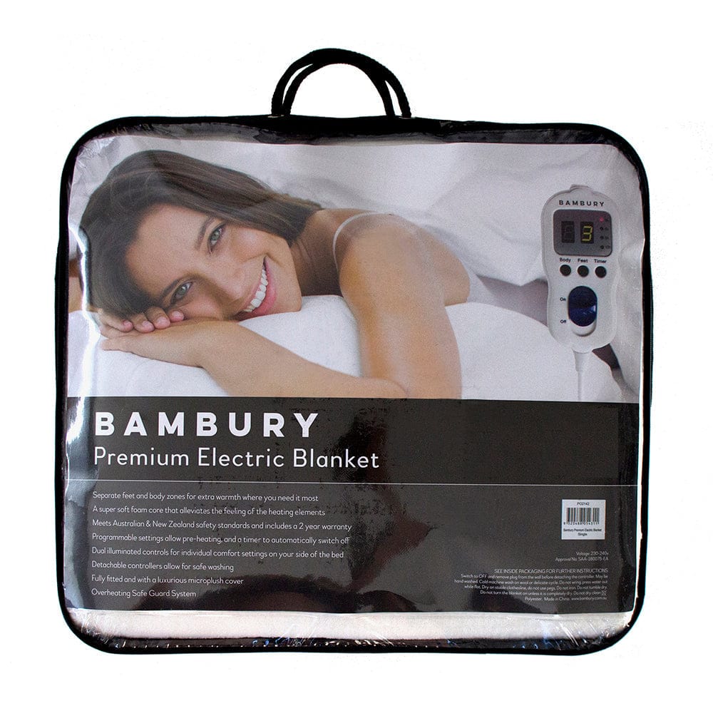 Bambury Electric Blanket Bambury | Extra Long Single Premium Electric Blanket LH Controller