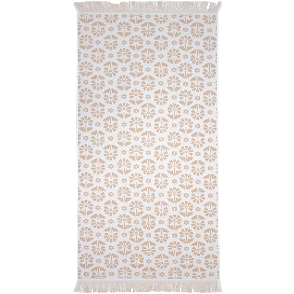 Bambury Beach Towels Bambury| Flora Beach Towel Pebble