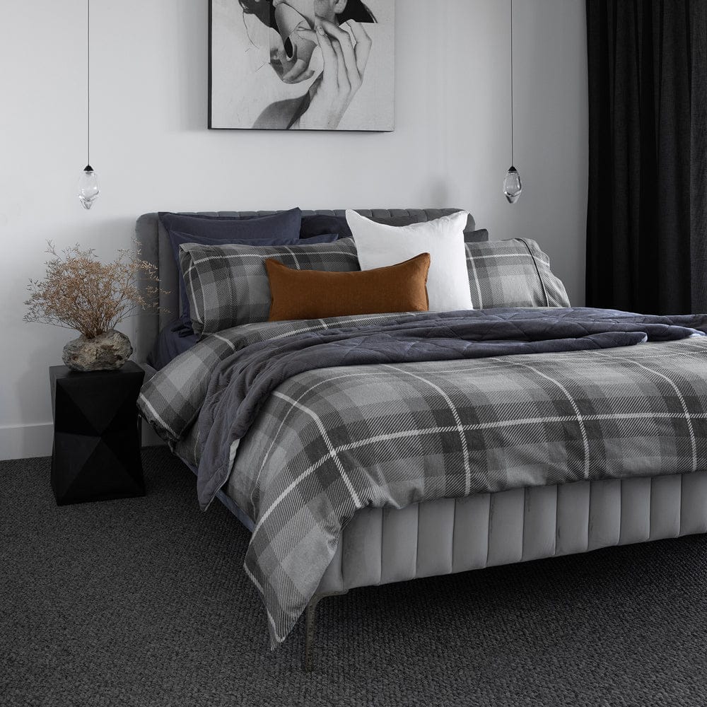Bambury Quilt Cover Bambury Harrison Flannelette Quilt Cover Set