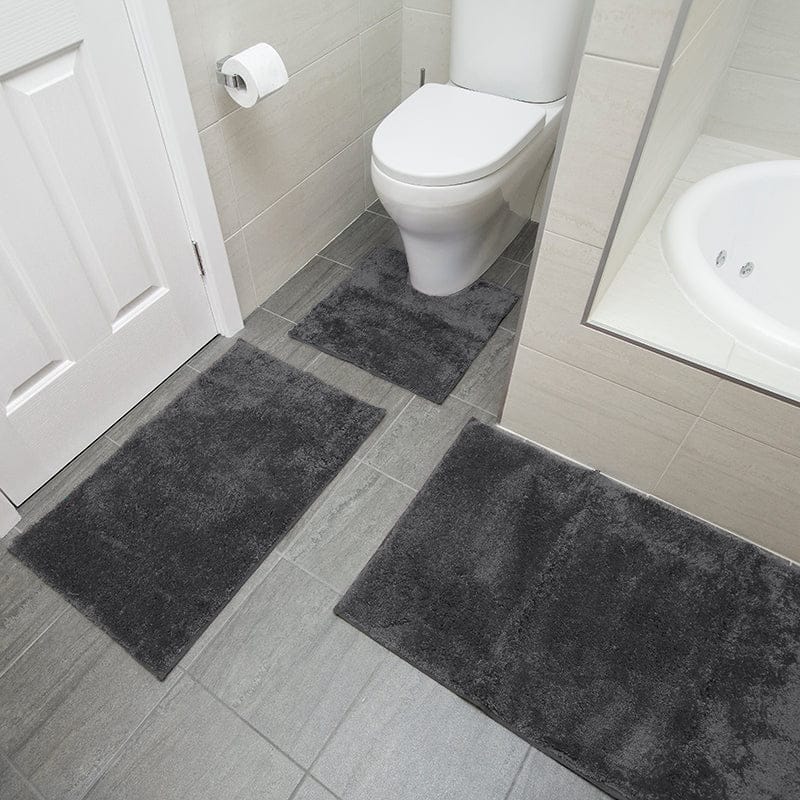 Bambury Bathroom Mat Bambury | Microplush Bath Mat Pewter