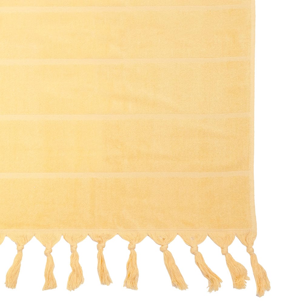 Bambury Beach Towels Bambury| Santorini Beach Towel Custard