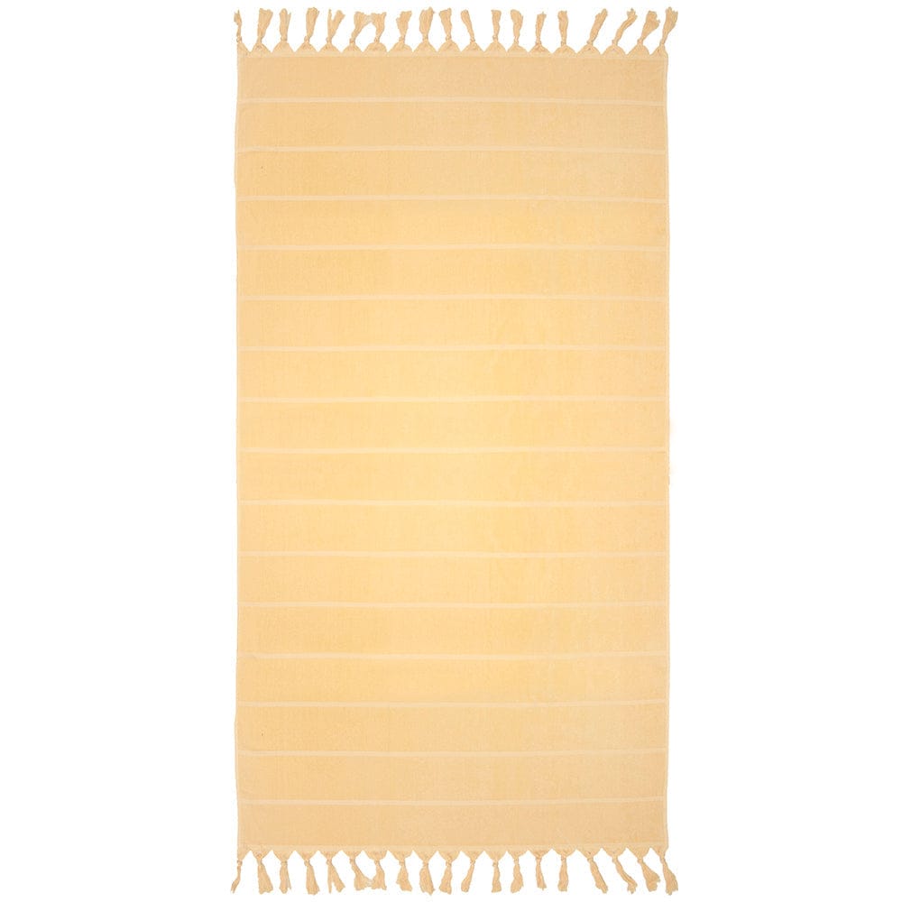 Bambury Beach Towels Bambury| Santorini Beach Towel Custard