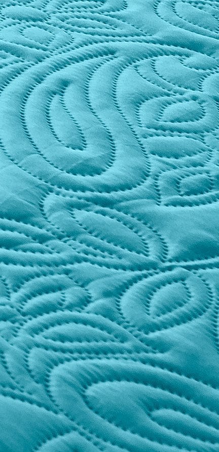 Bambury Coverlet Bambury | Single/Double Paisley Coverlet Set Peacock