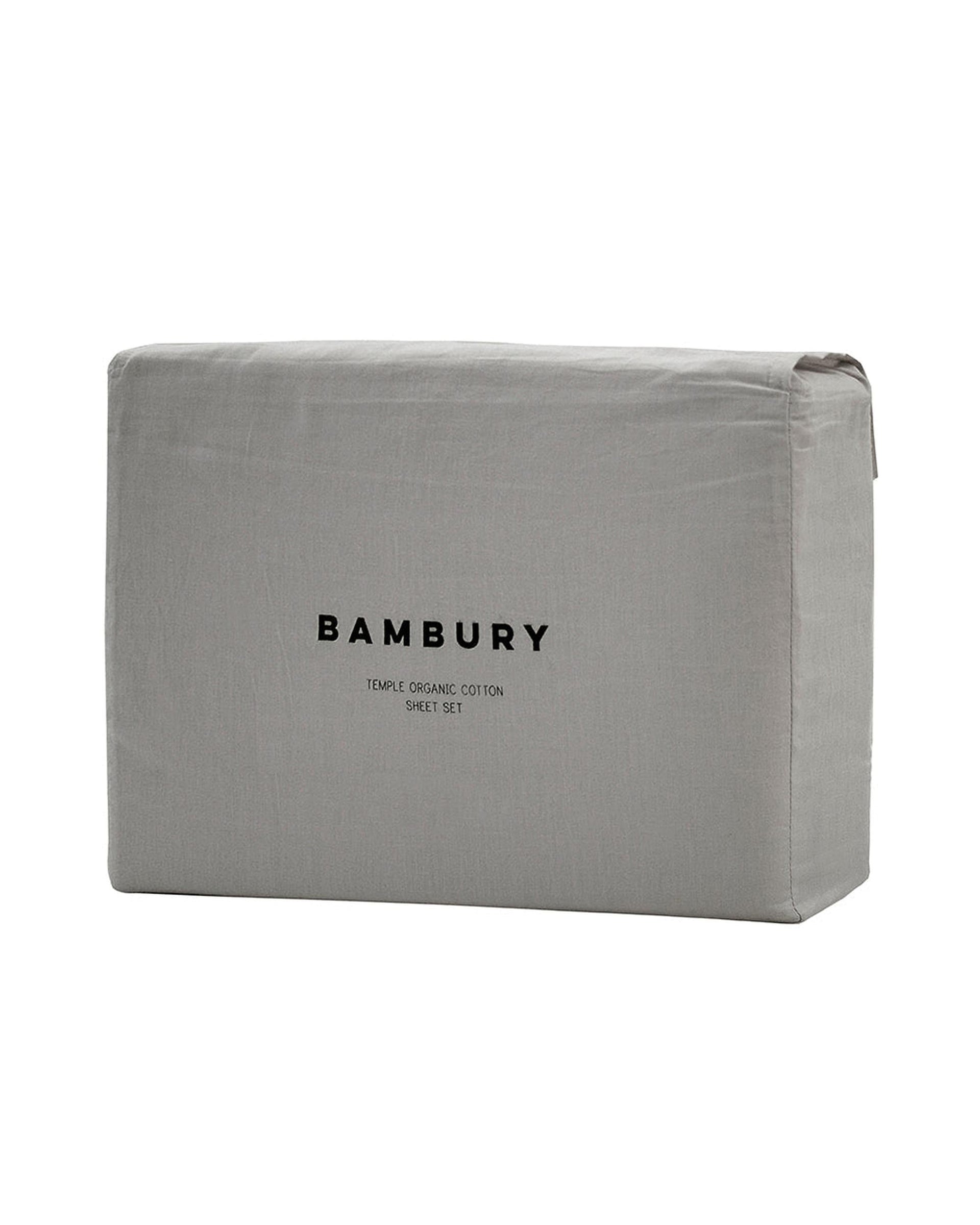 Bambury Bed Sheets Bambury Temple Organic Sheet Set - Grey