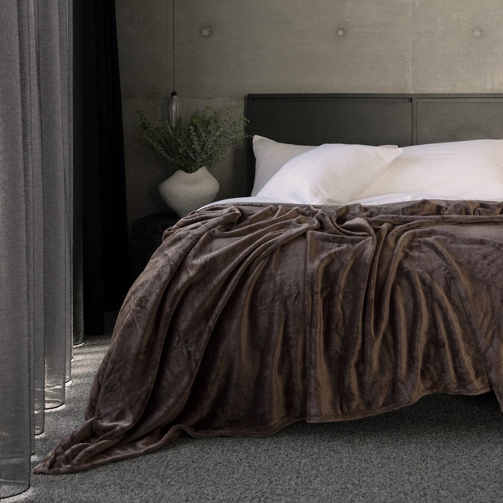 Bambury Blanket Bambury Ultraplush Blanket Chocolate