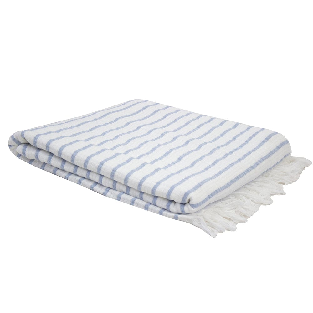Bambury Blanket Blue Bambury | Haven Throw