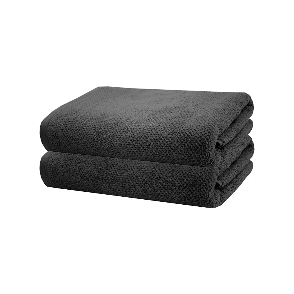 Bambury Bathroom Mat Charcoal Bambury | Angove 2pack Bath Towel 70x140cm