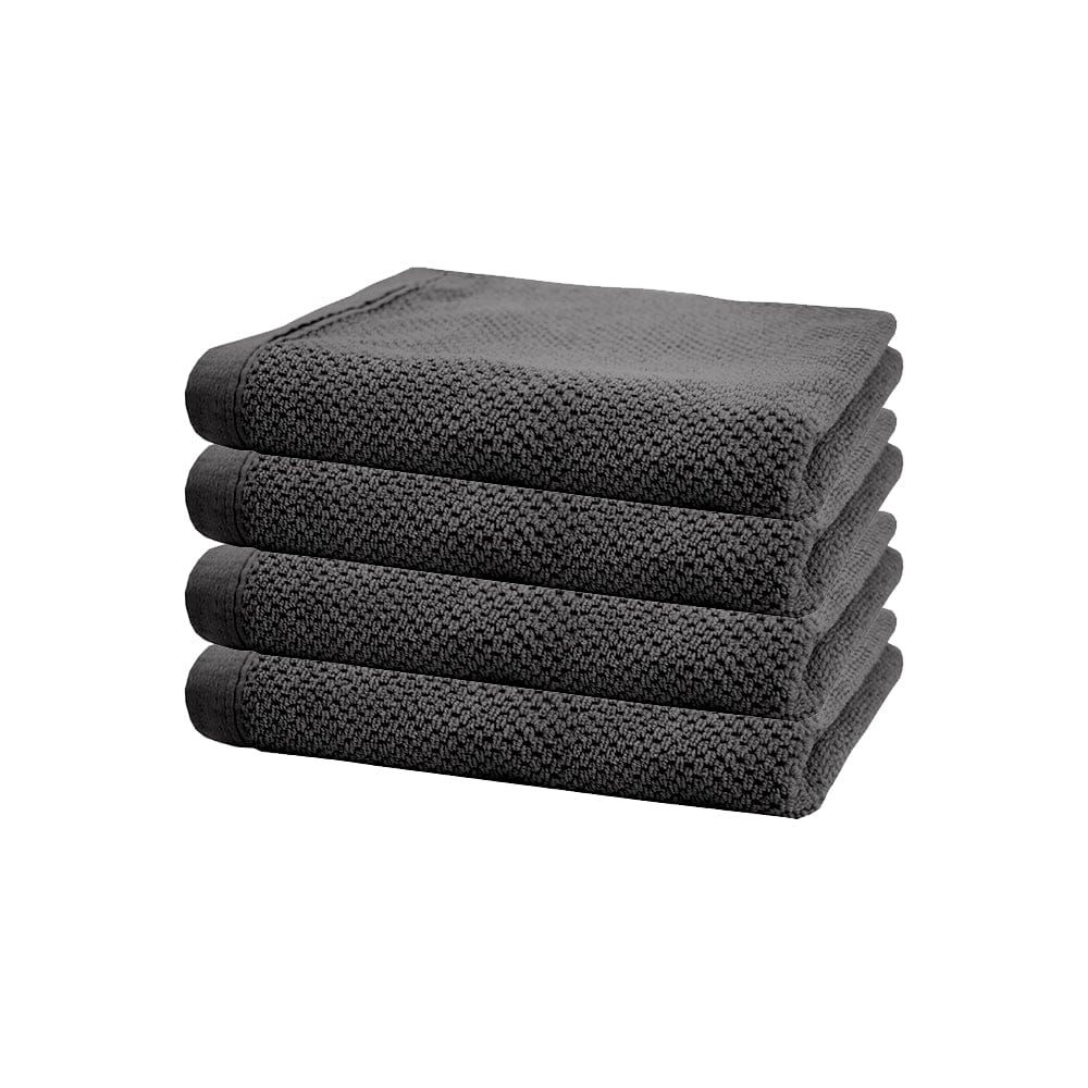 Bambury Bathroom Mat Charcoal Bambury | Angove 4pack Hand Towel 40x70cm