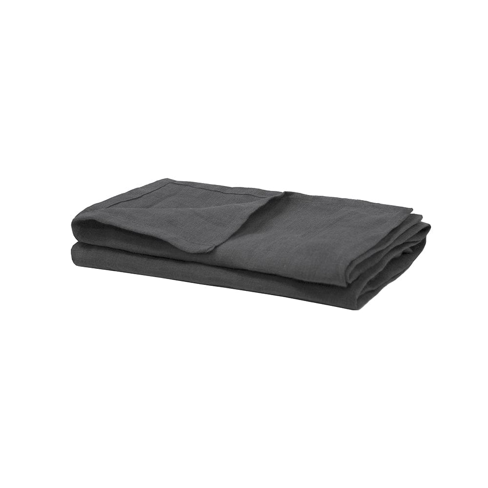 Bambury Tea Towels Charcoal Bambury | Linen 2pc Napkin Set 45x45cm