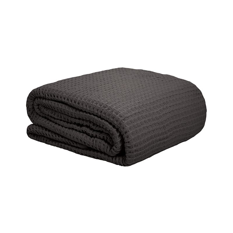 Bambury Blanket Charcoal Bambury | Waffle Weave Blanket Sb