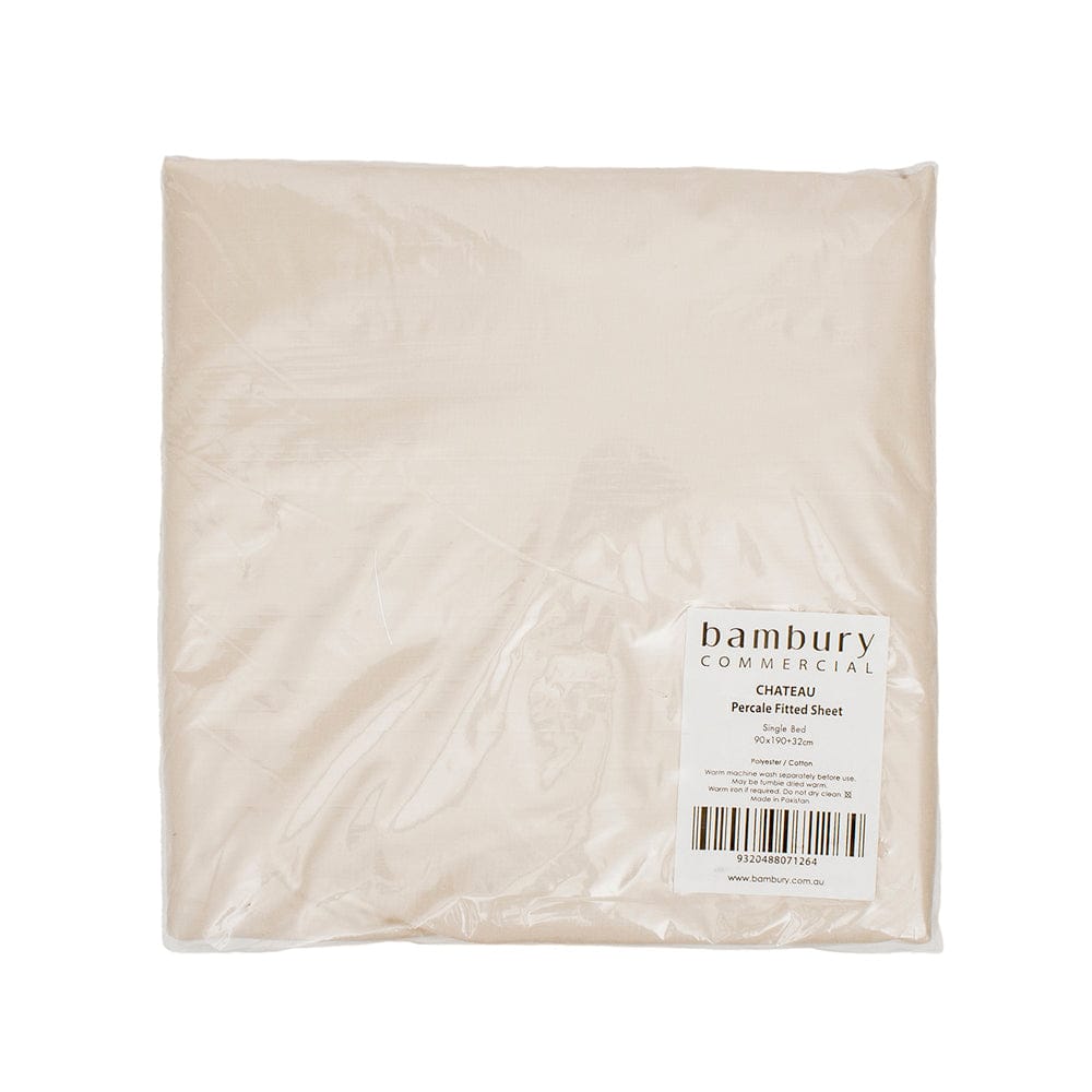 Bambury Bed Sheets Mocha / Single Bambury | Double Chateau Fitted Sheet