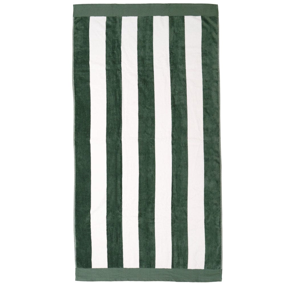 Bambury Beach Towels Moss Bambury| Classic Stripe Beach Towel