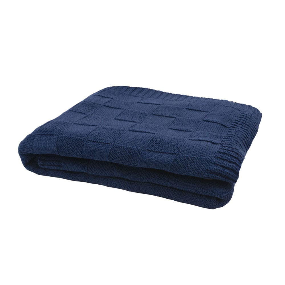 Bambury Blanket Navy Bambury | Solomon Throw