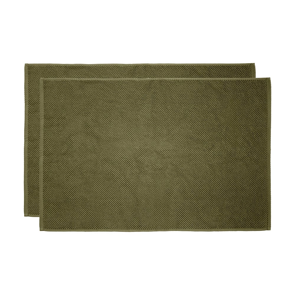 Bambury Bathroom Mat Olive Bambury | Angove 2pack Bath Mat 50x80cm