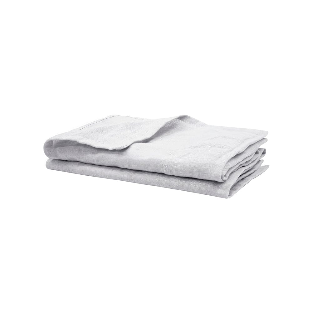 Bambury Tea Towels Silver Bambury | Linen 2pc Napkin Set 45x45cm