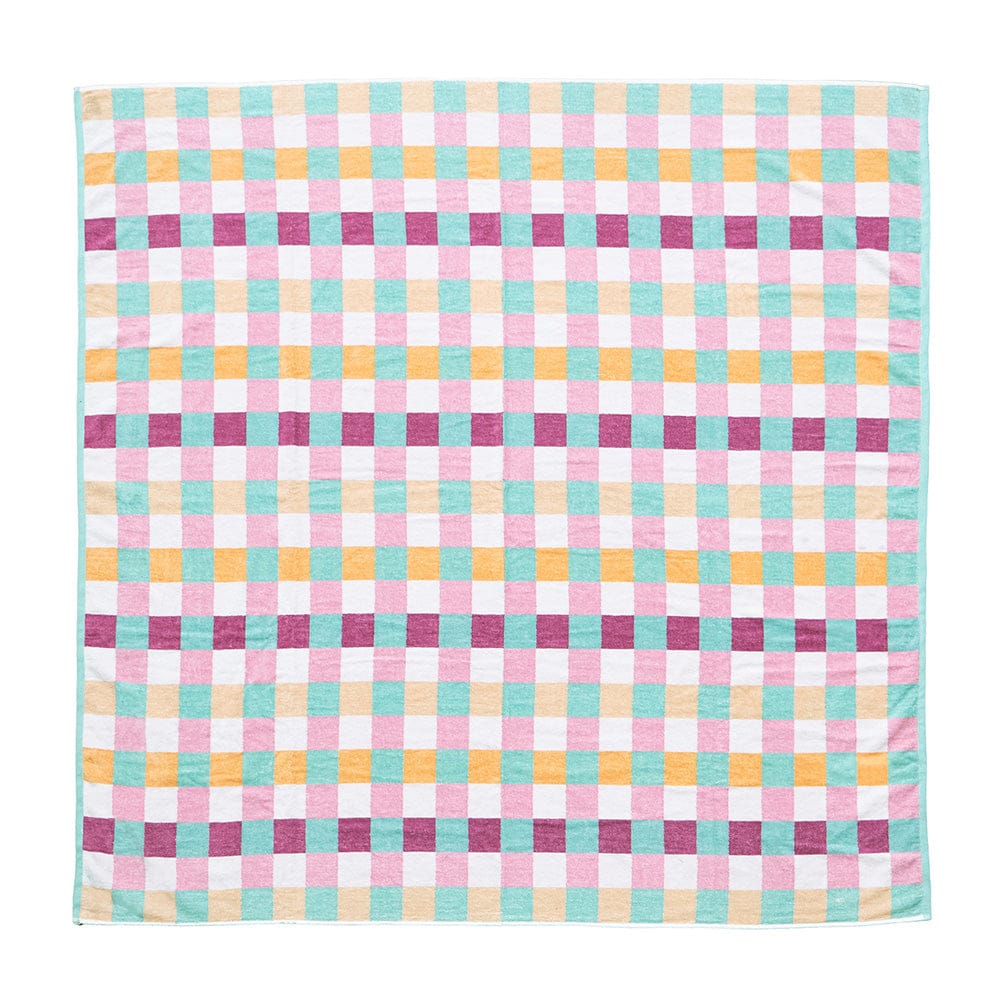 Bambury Beach Towels Sorbet Check Bambury| Jacquard Beach Blanket