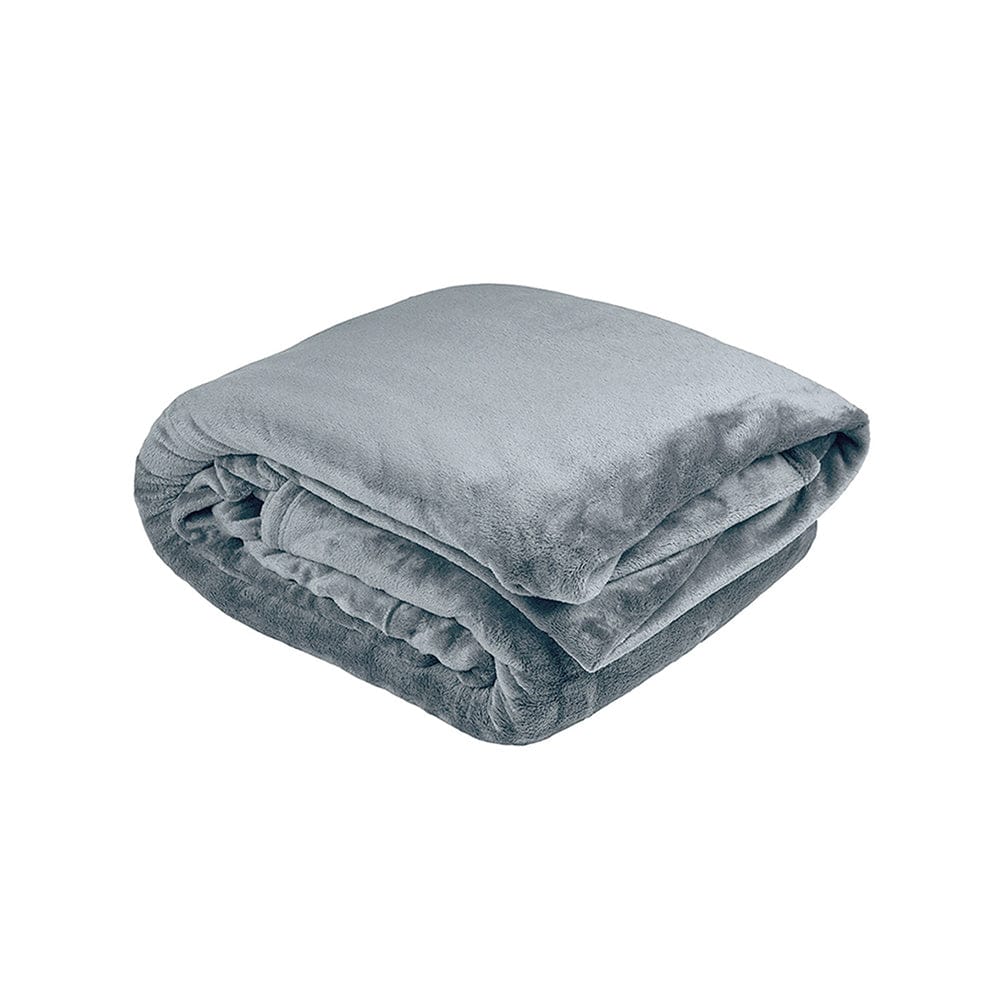 Bambury Blanket Steel Blue Bambury | Super King Ultraplush Blanket