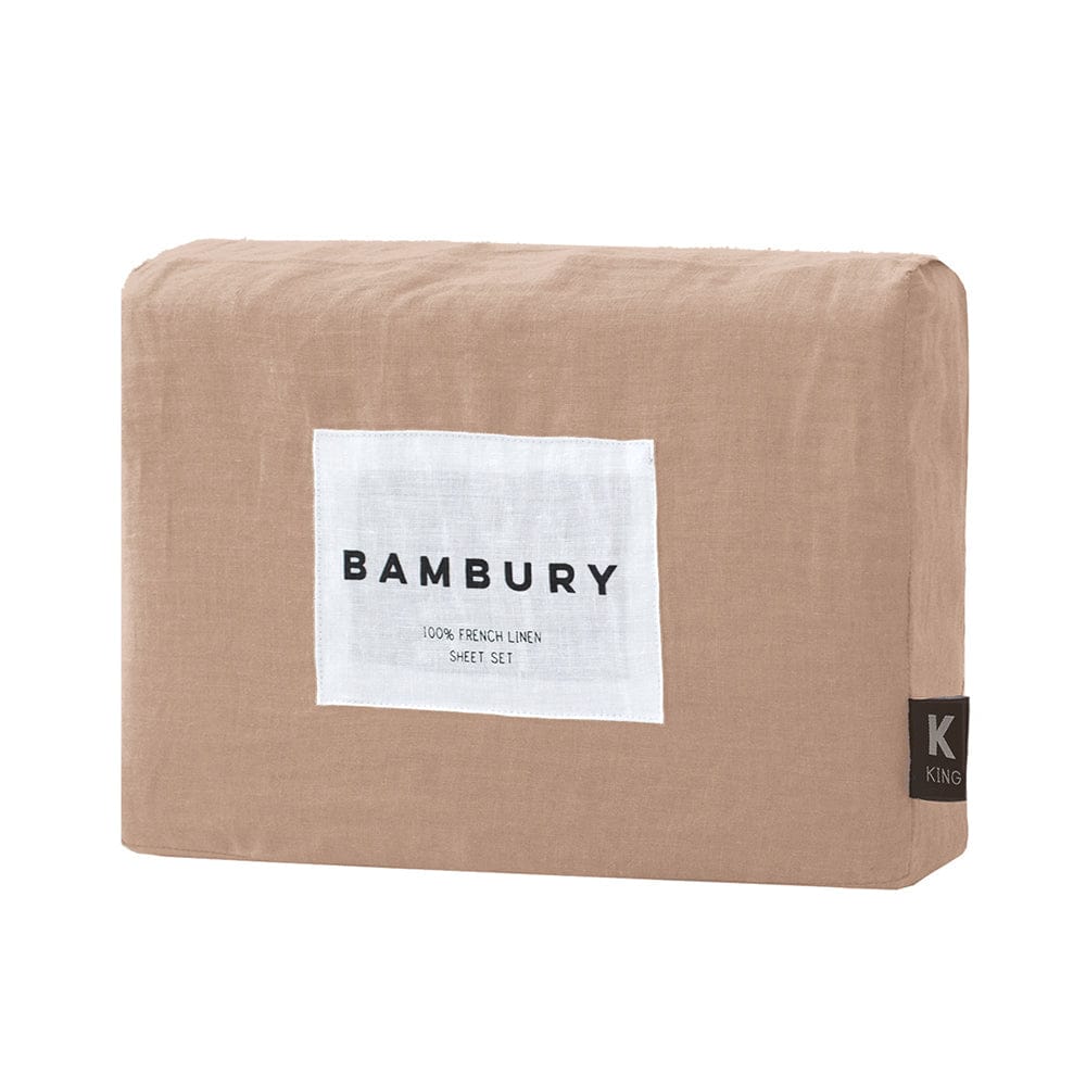 Bambury Bed Sheets Tea Rose / King Bambury |  Linen Sheet Set