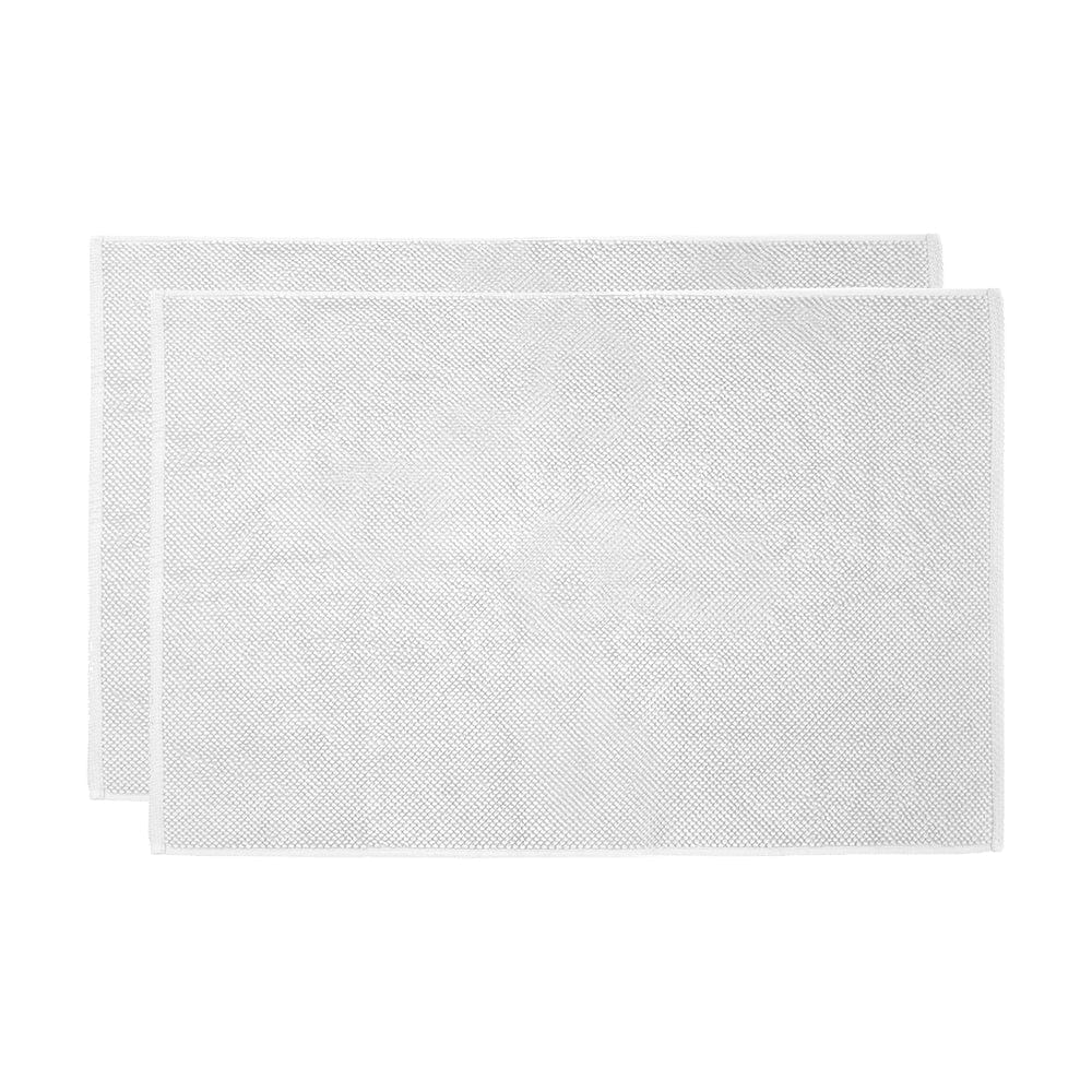 Bambury Bathroom Mat White Bambury | Angove 2pack Bath Mat 50x80cm