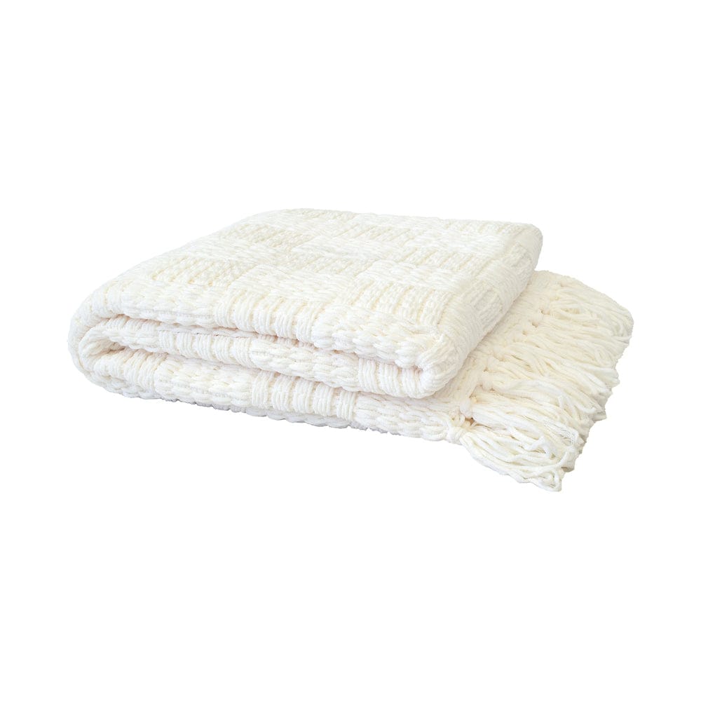 Bambury Blanket White Bambury | Asha Throw