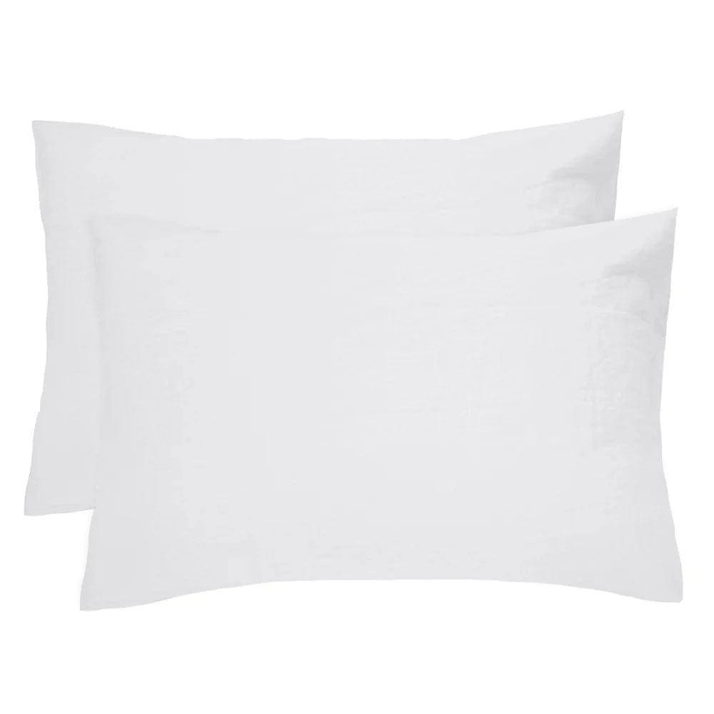 Bambury Pillowcase White Bambury | Linen Pillowcase Pair