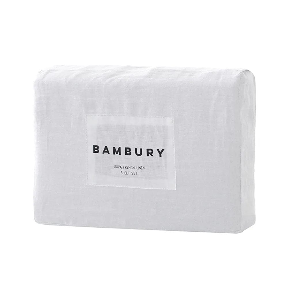 Bambury Bed Sheets White / King Bambury |  Linen Sheet Set