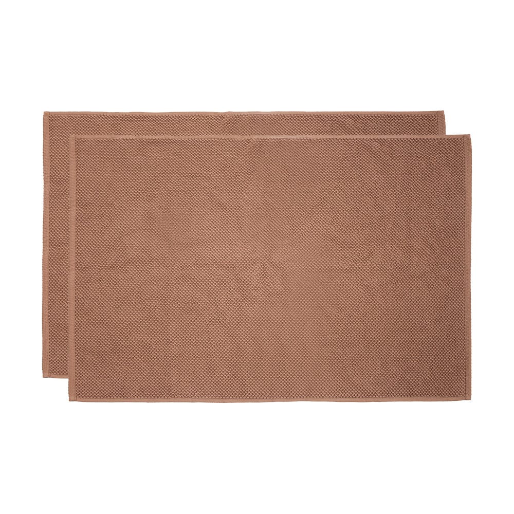 Bambury Bathroom Mat Woodrose Bambury | Angove 2pack Bath Mat 50x80cm